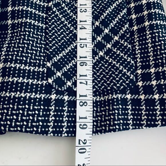 Zara plaid checkered jacket with back pleat size XS - Picture 9 of 14